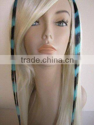 Popular Clip In Feather Hair Extension 100% Remy Hair