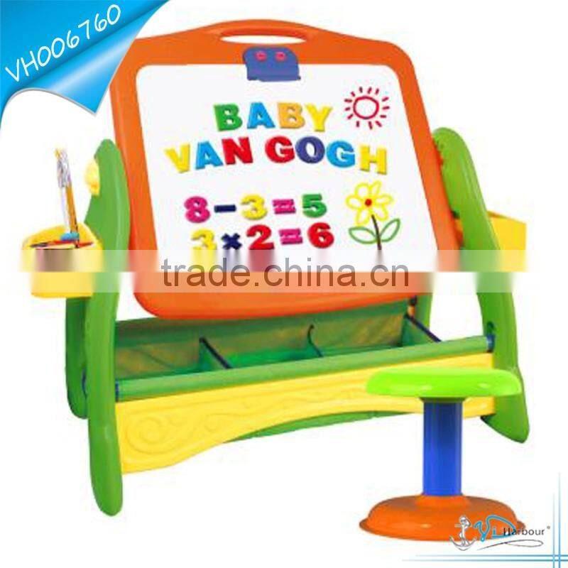 Educational Magnetic White Board Black Board Drawing Set for Kids