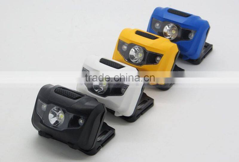 Light Weight Mini 2 IN 1 Red White LED Headlamp Flashlight