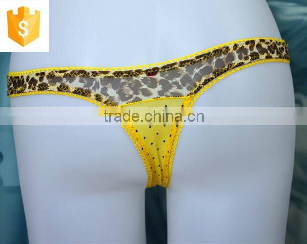 2016 Hot-selling yellow sexy women thong