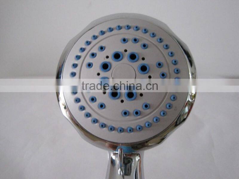 Six functions chrome shower abs shower head matching shower