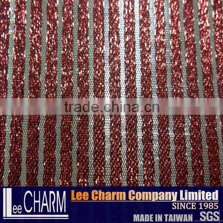 Polyester Metallic Jacquard Fabric for Garment