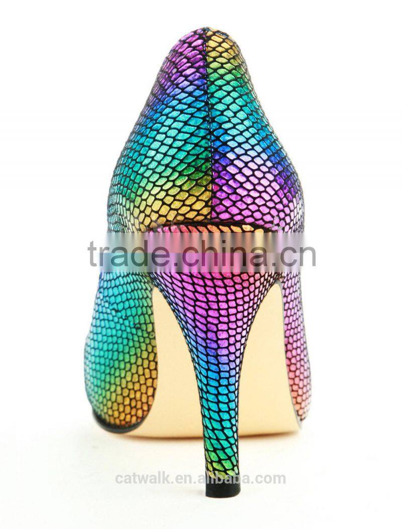 Hot design italian women high heel dress shoes All kinds of women high heel shoes Colorful shoes for women