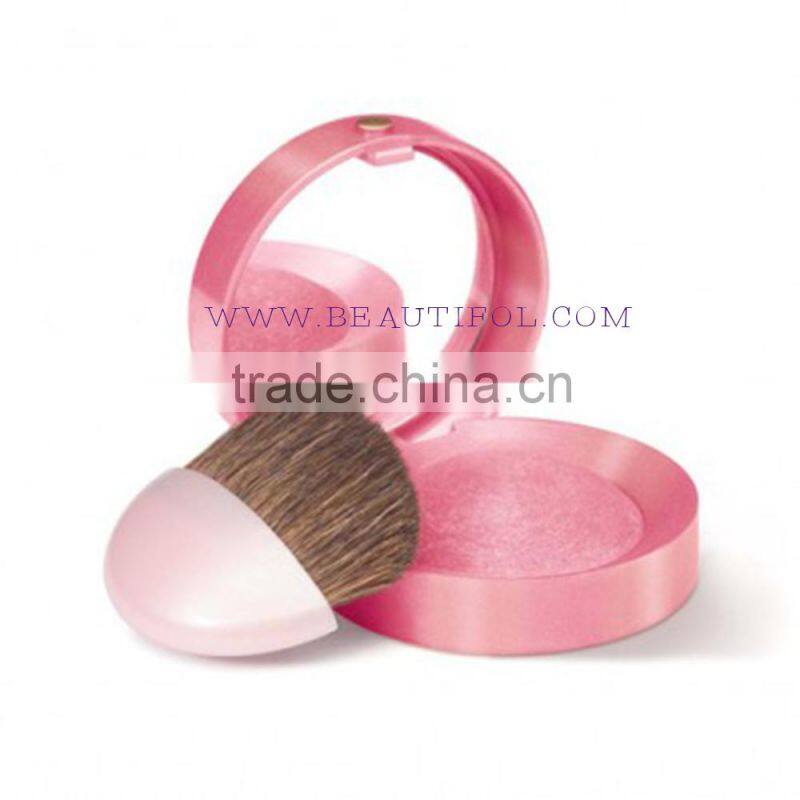Oem blush! Natural pink lovely blush , wholesale powder blush, long lasting, face blushes, blush compact, cosmetics for cheek