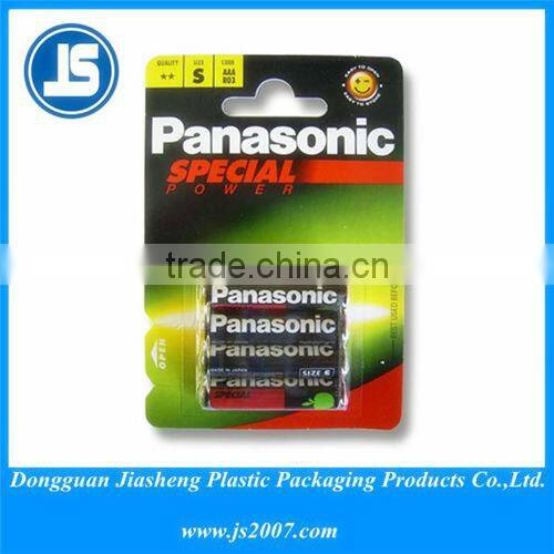 PVC PP Plastic clamshell card for Electronic Dongguan China