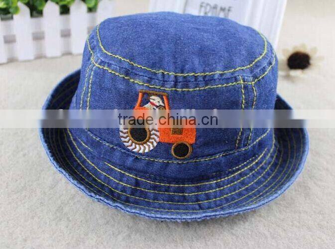 hot sale Baby hats and caps,DENIM BUCKET HATS
