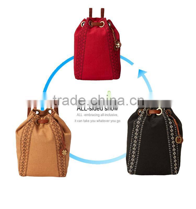 small quantity acceptable high quality wholesale custom leather strap backpack production