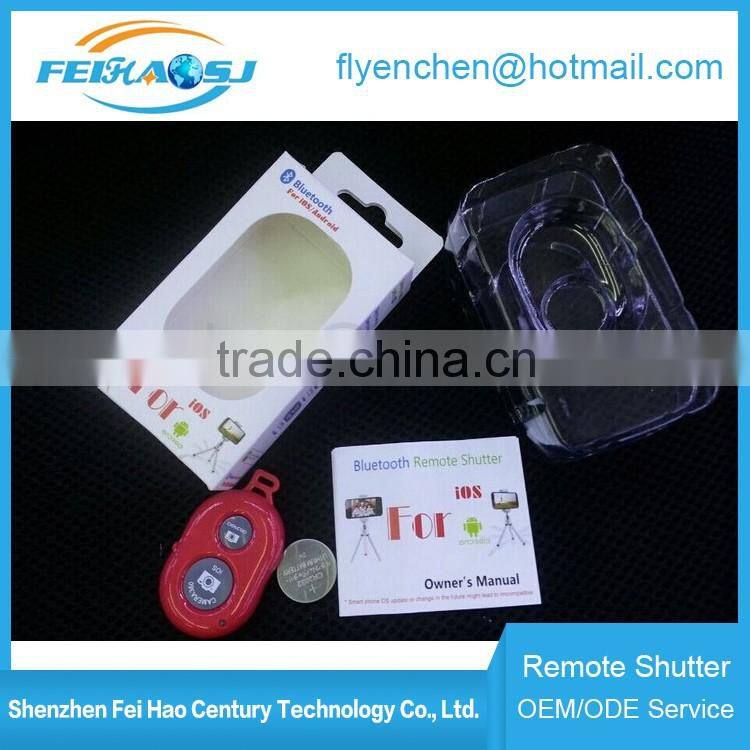 Wireless selfie stick with bluetooth remote shutter