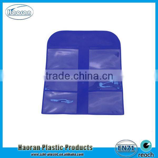 New PVC organizer display bag, plastic bag with pockets