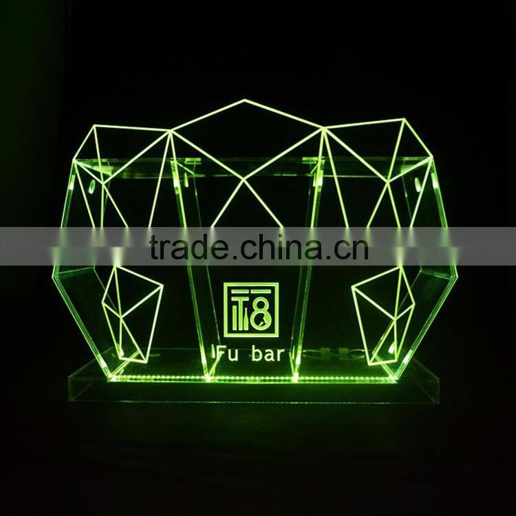 LED night bar table, modern LED sign for night club