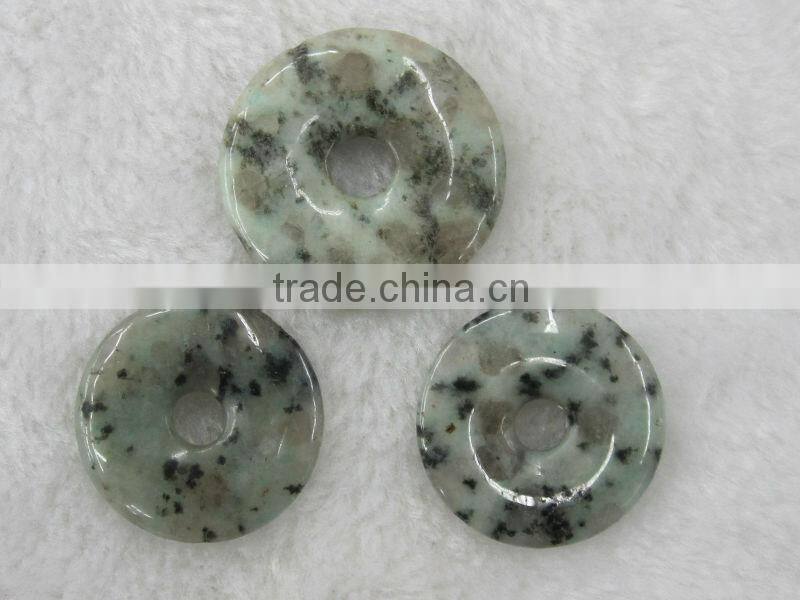 Wholesale different size Tian Shan Blue donut gemstone
