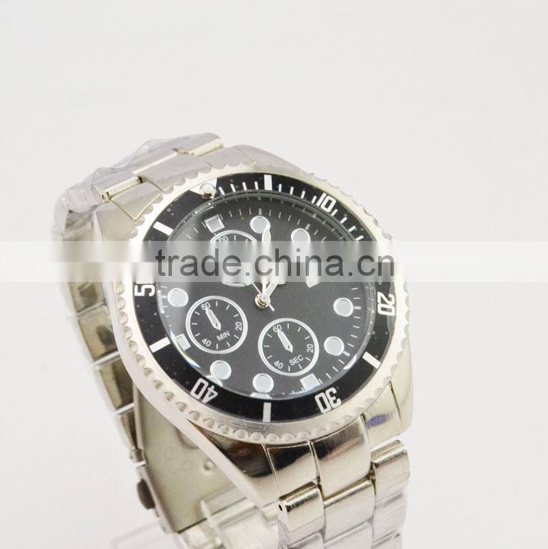 Vintage big case watch man roles quartz watch water resistant