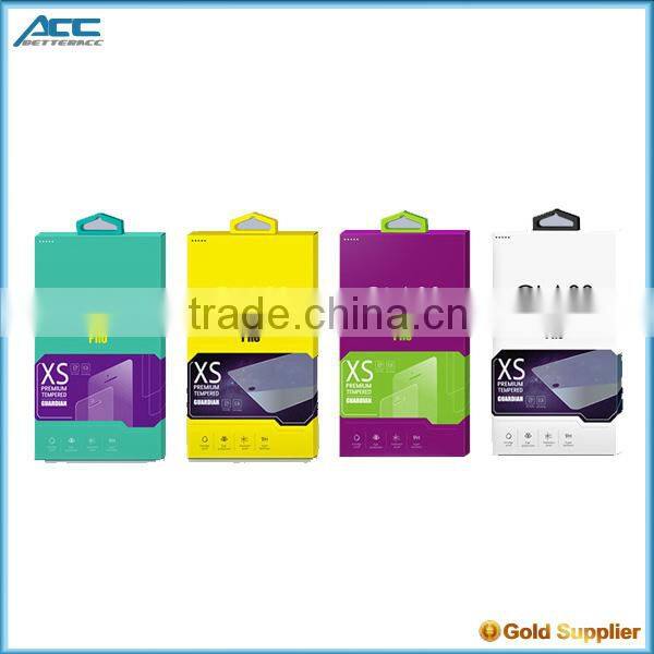 Low price 9H hardness 2.5D round edge color tempered glass screen protector for Samsung S4 S5