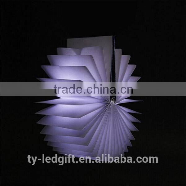 Factory direct sale products portable custom folding lamp book