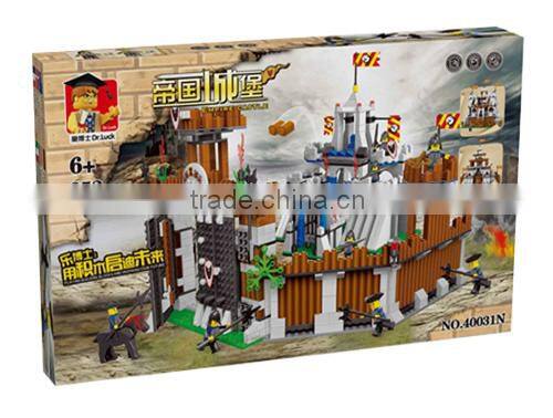 Children Plastic Toy Castle Block castle guard figurine