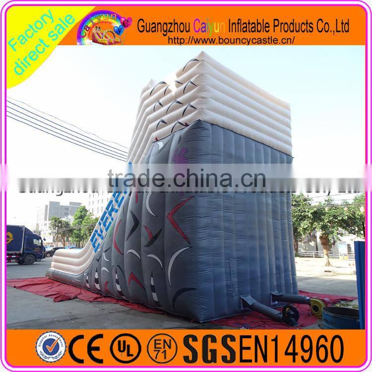 Giant inflatable plastic dry slide for amusement park