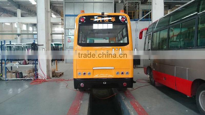 China 5.2m new yellow school bus with gasoline engine for sale