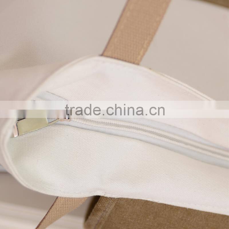 Promotional hot sale foldable eco cotton shoulder bag for ladies