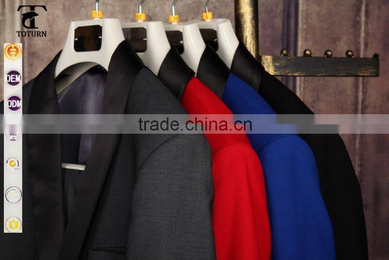 latest custom made design man western style formal party tuxedo with black satin shawl lapel suits for men