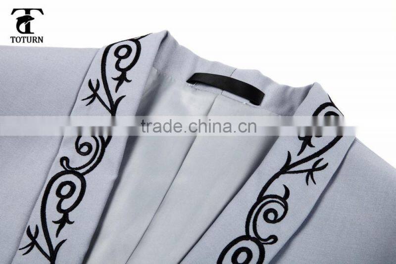 hot new products for 2016 High Quality Wholesale formal frock dress embroidery design man's suits