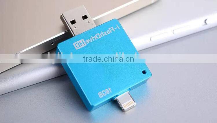 Popular USB flash disk for iphone aluminium alloy cases