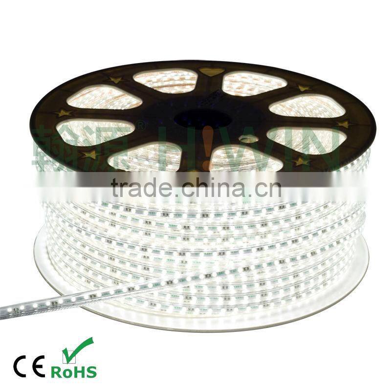 HUGEWIN upgrades 3528 90leds per meter led ropes 220v waterproof led strip