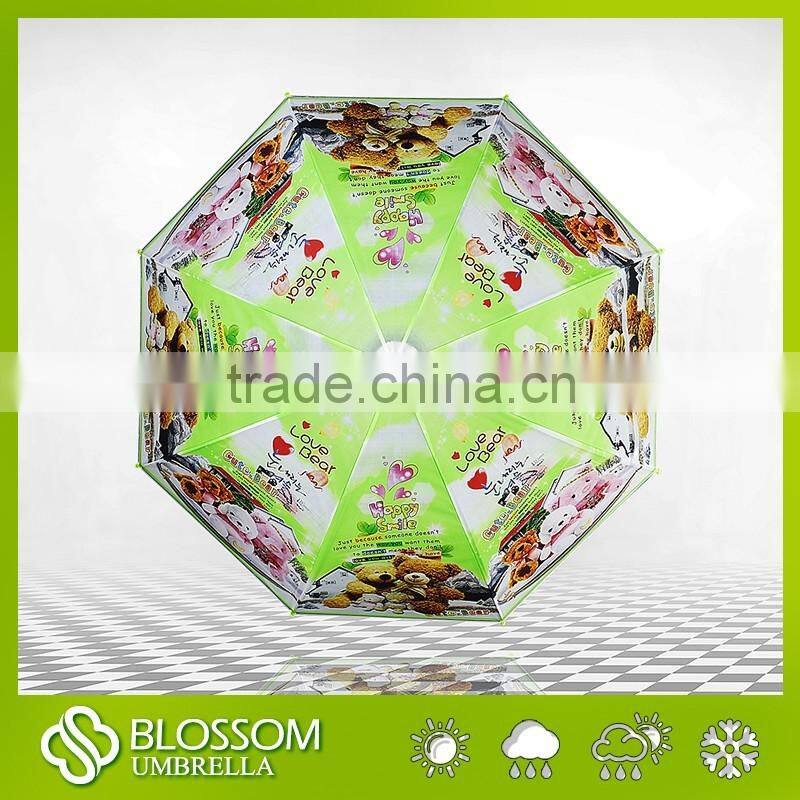 Customer Cartoon Printing POE Fabric Outdoor Kids Umbrella