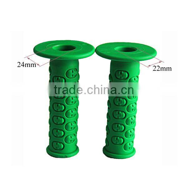 Chinese hot selling rubber motorcycle hand grip green color
