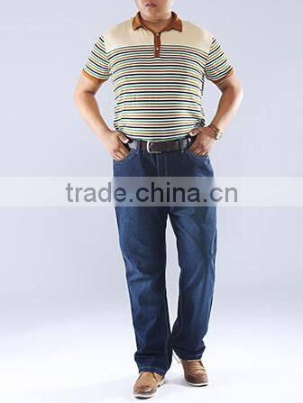 Plus large loose denim jeans straight denim jeans straight tube jeans