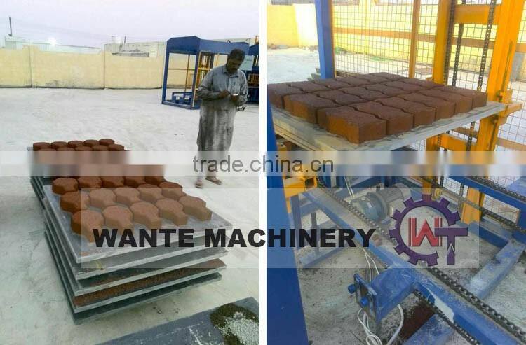 WANTE BRAND new generation product QT8-15 fully automatic concrete block making machine line