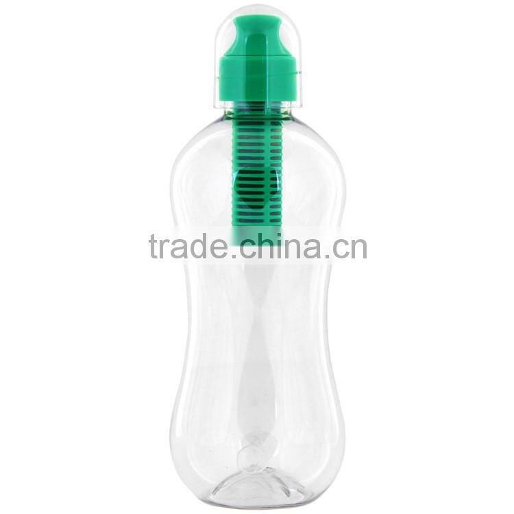 550ML Carbon Filter Water Bottle,PET Water Bottle With Filter,Water Filter Bottle