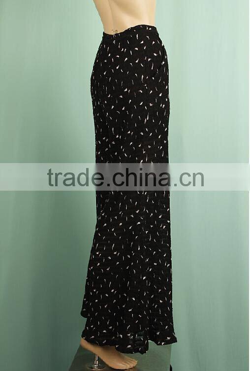 plus size 2016 spring new style high waist chiffon ladies capri trousers