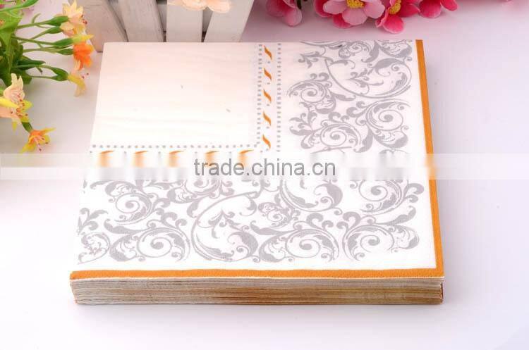 High Quality paper dinner napkin printed napkin 2ply virgin wood pulp