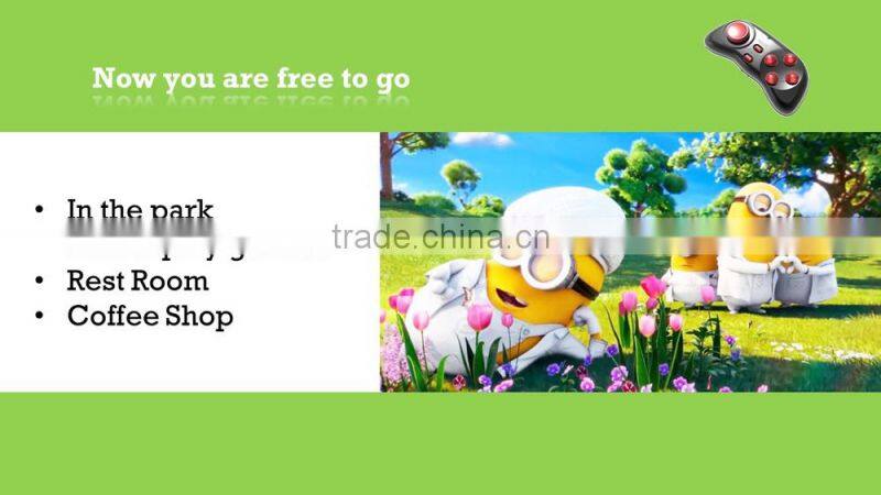 2015 POM brandnew products mini gamepad bluetooth media controller for ios mobile phone