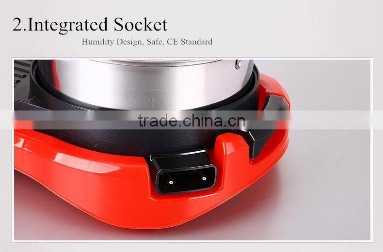 Convenient Used multi-fuction Electric Teppanyaki Grill with Steamboat