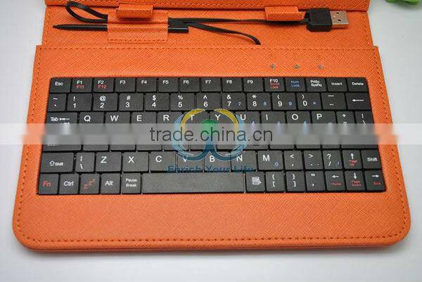 7 8 9 10 inch Tablet Mini Micro USB 2.0 Keyboard Leather Case English or Russian for multi-Lnaguage Tablet PC MID
