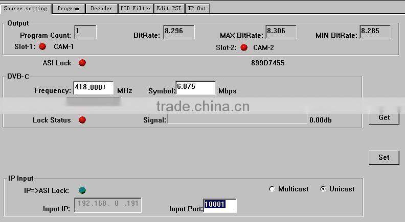dvb-c qam to ip multicast udp spts hdmi av decoder (DVB-C+ASI+IP+2*CI in,AV+HDMI+SDI+YPbPr+IP+ASI out)