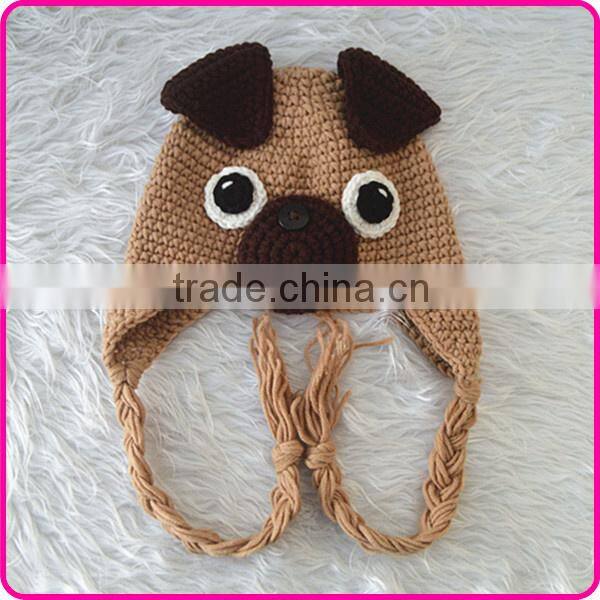 wholesale baby winter crochet animal knitted hats kids earflap hats