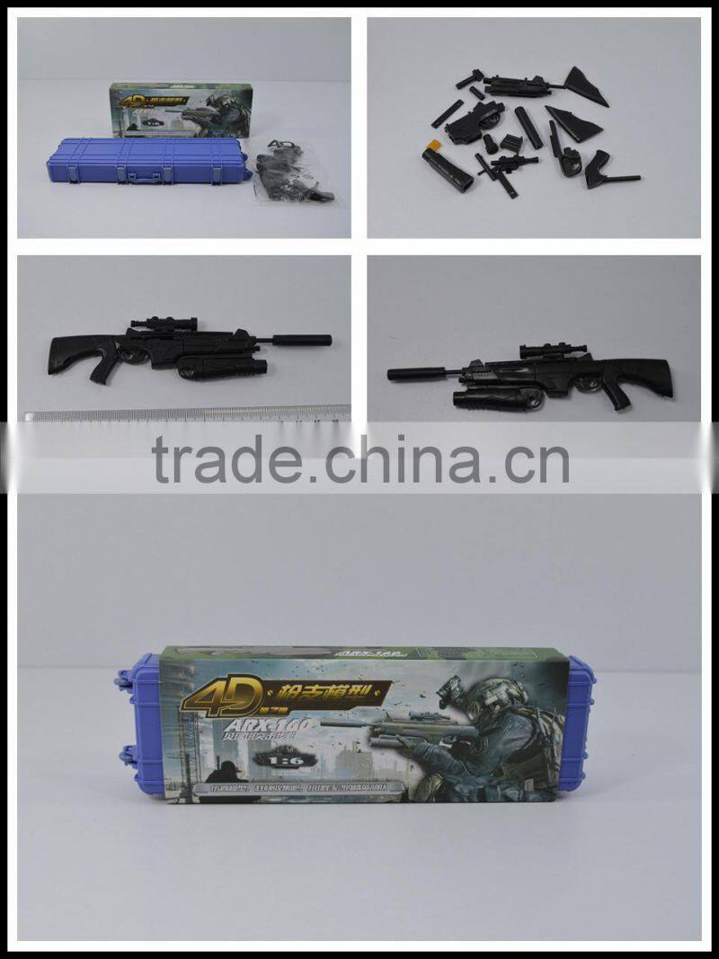 Plastic gun set building block toy gun