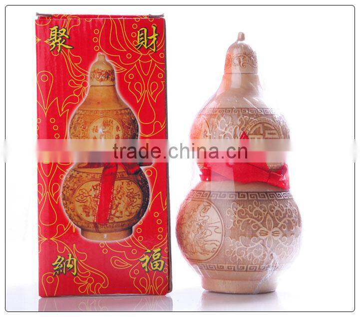 Different size of peach wooden Feng shui Wu Lou-Gourds