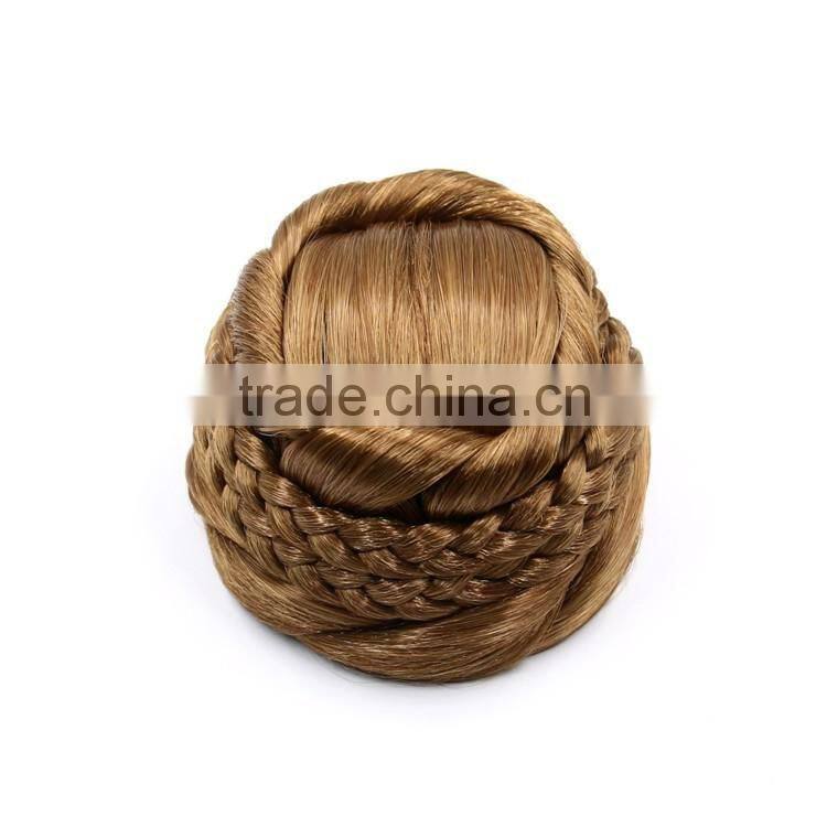 Wholesale Cheap Hair Piece , Synthetic Clip Hair Bun