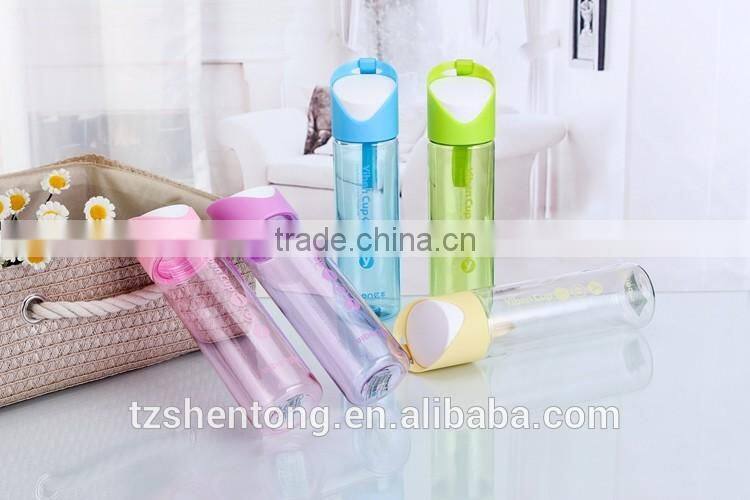 Narrow mouth portable bpa free plastic drinking water bottle YB-0195