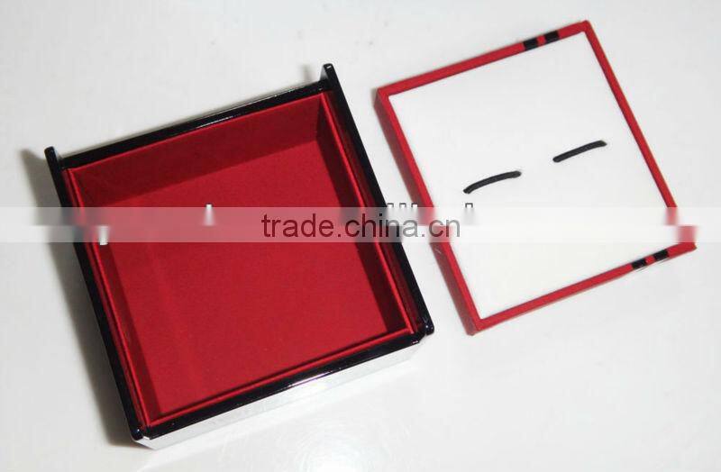2013 New Design Plastic cufflink box & Gift Box with embossed and printed logo