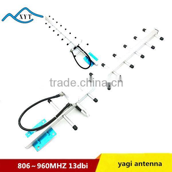 GSM 806-960MHZ 13DBI 9elements Outdoor digital TV yagi antenna with 3M cable