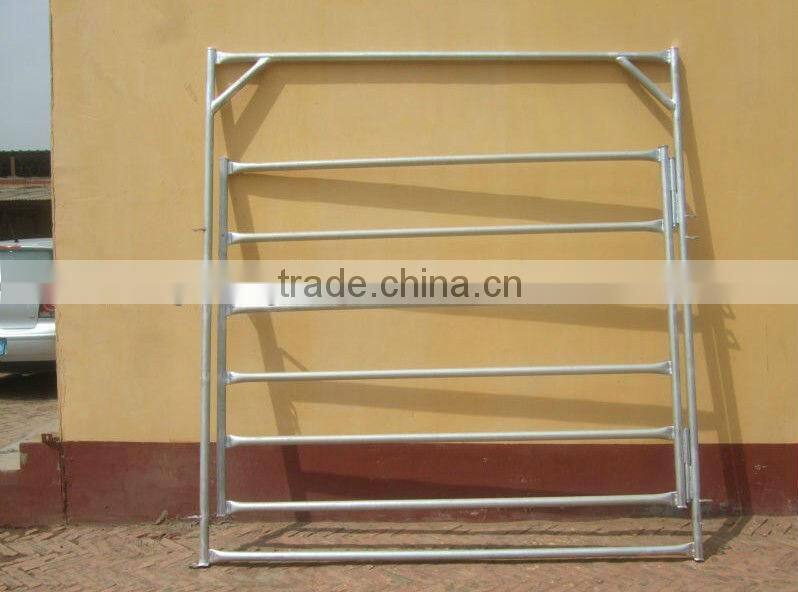 Portable galvanized sheep yard pipe fence panel and gate(china direct factory)