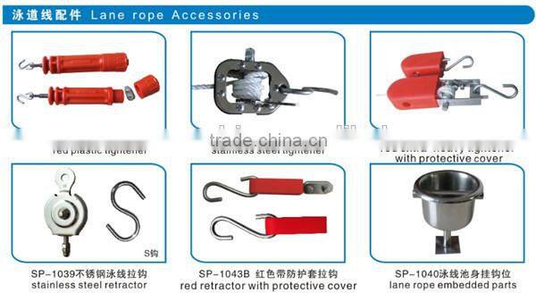 Stainless Steel Swimming Pool Lane Rope Tensioner for Competition Game