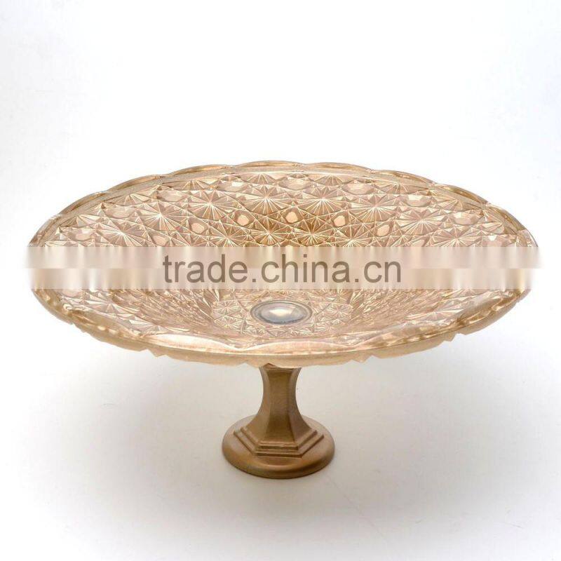 glass plate with stand decorative large glass plates