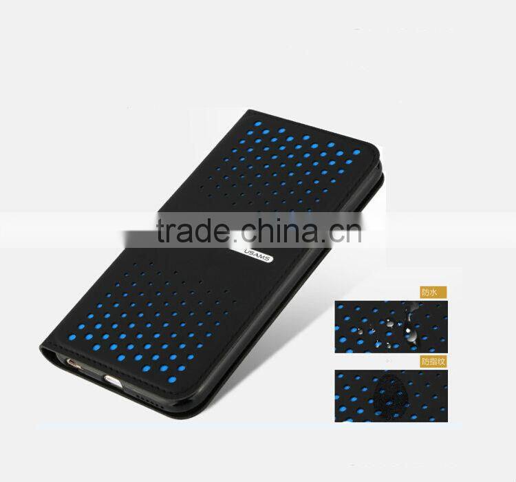 USAMS brand Colorful leather+tpu case for iphone 6 4.7