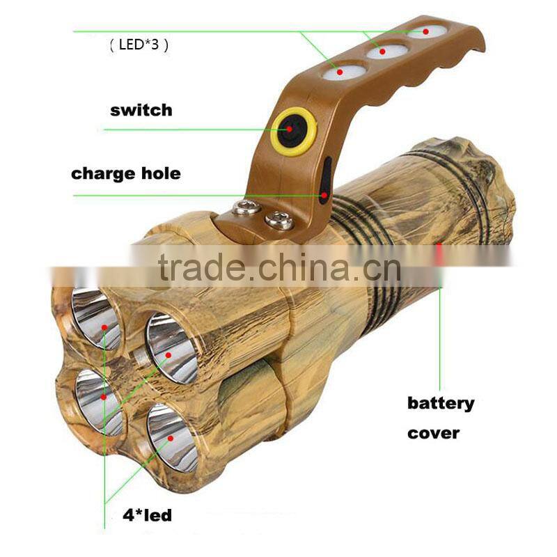 2015 Newest design Lumifire 3300B Multifunction Cheap plastic 10w Strong light flashlight