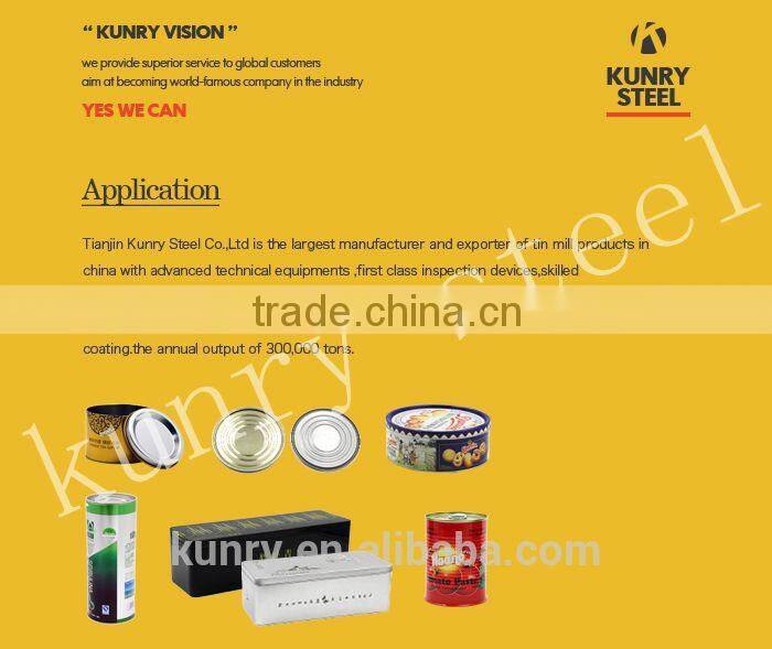 Export packaging high quality resonable price of tinplate for can making